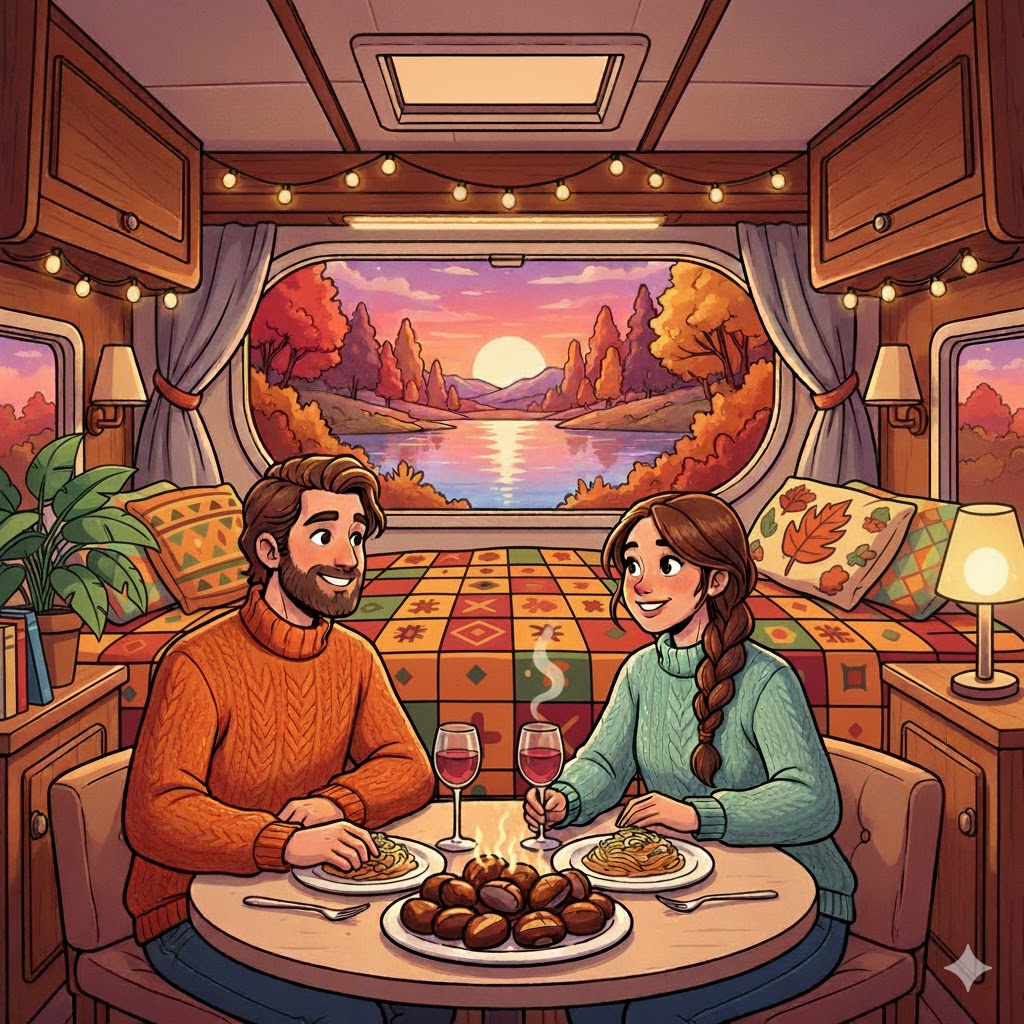 <p>Camper, foglie e luci giuste: illumina l’autunno con stile.</p>
